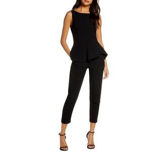 Black Halo Elegant Black Sleeveless Jumpsuit